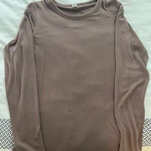 Lululemon Athletica Ribbed Brown Top